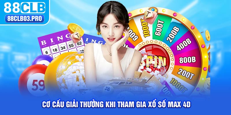 Cơ cấu giải thưởng khi tham gia xổ số Max 4D